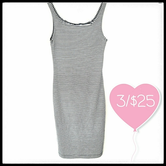 ⭐3/$25⭐ Zara Striped Midi Dress - Picture 1 of 6